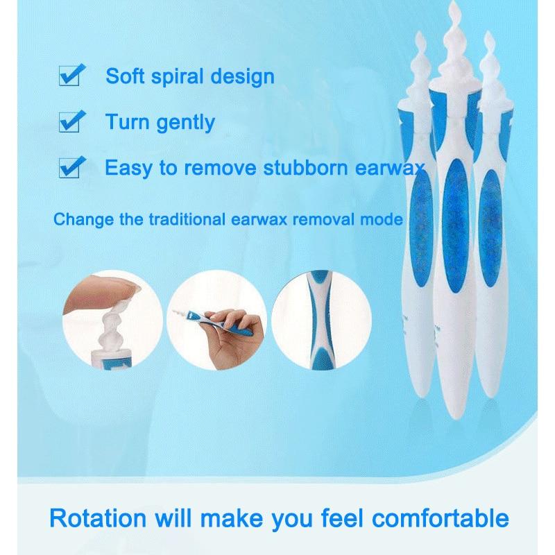 Силиконовая ложка для ушей, набор инструментов, очиститель ушей, 16 уход, мягкая спираль для ухода за ушами, инструменты для здоровья, очиститель, инструмент для удаления ушной серы