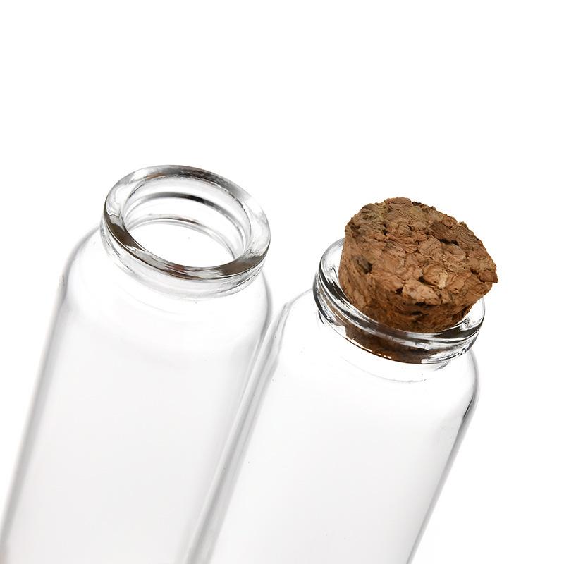 .30 Cal Cork-Stopper Glass Bottle for Incense, Agarwood, Wishing, Tea, Candy