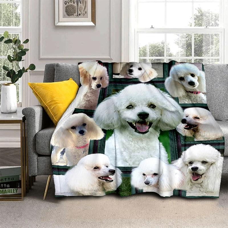 Animal Blanket Elephant Wolf Cow Highland Cattle Dog Flannel Blanket Super Soft Fleece Throw Blanket for Bedroom Couch Sofa Gift