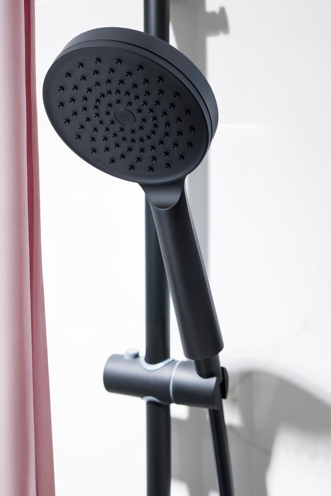 AWD INTERIOR 1985 single-function shower head, black