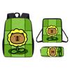 Capybara Pattern Cartoon Backpack Shoulder Bag Pencil Case Three Set Piece