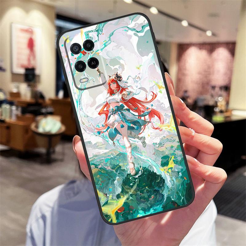 Чехол Genshin Impact Nilou для Oppo A78 A98 A79 A18 A38 A58 A40 A60 A80 A16 A76 A96 A15 A74 A94 A54 A17 A77