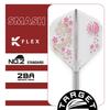 Target Japan Smash Clear Integrated Flights and 2 Medium Junya Dragon Flower Pack of 3 Dart Accessories K-Flex Shafts, No. (Standard) – (33mm)
