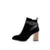 Black Gray Women Ankle Boots High Heel Small Big Size 33 50