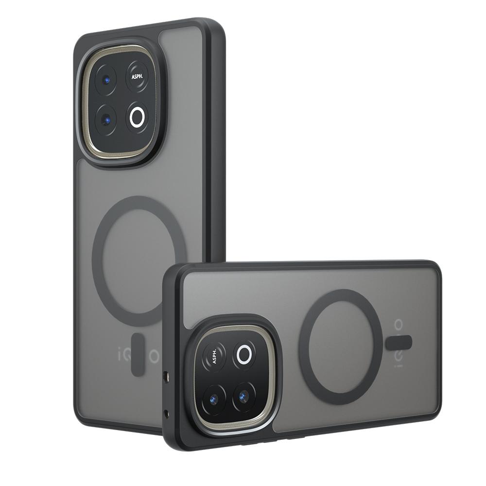 For Magsafe Case for VIVO IQOO Z10 Turbo Pro Shockproof Acrylic Matte Hard Bumper Magnetic Cover for IQOO Z10Turbo Pro V2453A