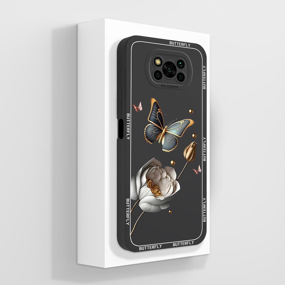 Чехол для Poco X3 Pro/X3 GT/X3 NFC Конфетный окрашенный чехол для Poco X 3 PocoX3 Мягкий жидкий силикон Полное покрытие Задние крышки для телефона