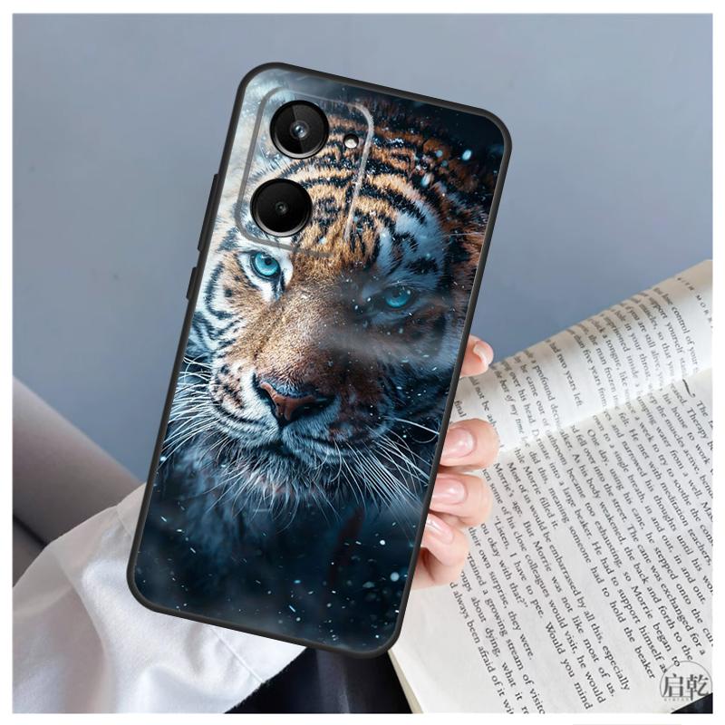 Чехол с изображением тигра для Realme 9 10 11 12 Pro Plus GT5 C67 C55 C53 C35 C33 C30 C25s C21Y C15 GT3 GT Neo 5