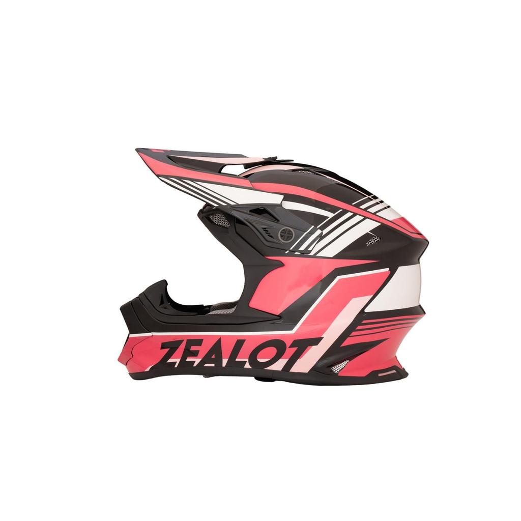 ZEALOT Mud Jumper 2 Helmet Graphic XXL Size Off-Road Pink/Black 63-64cm MJ0020/XXL