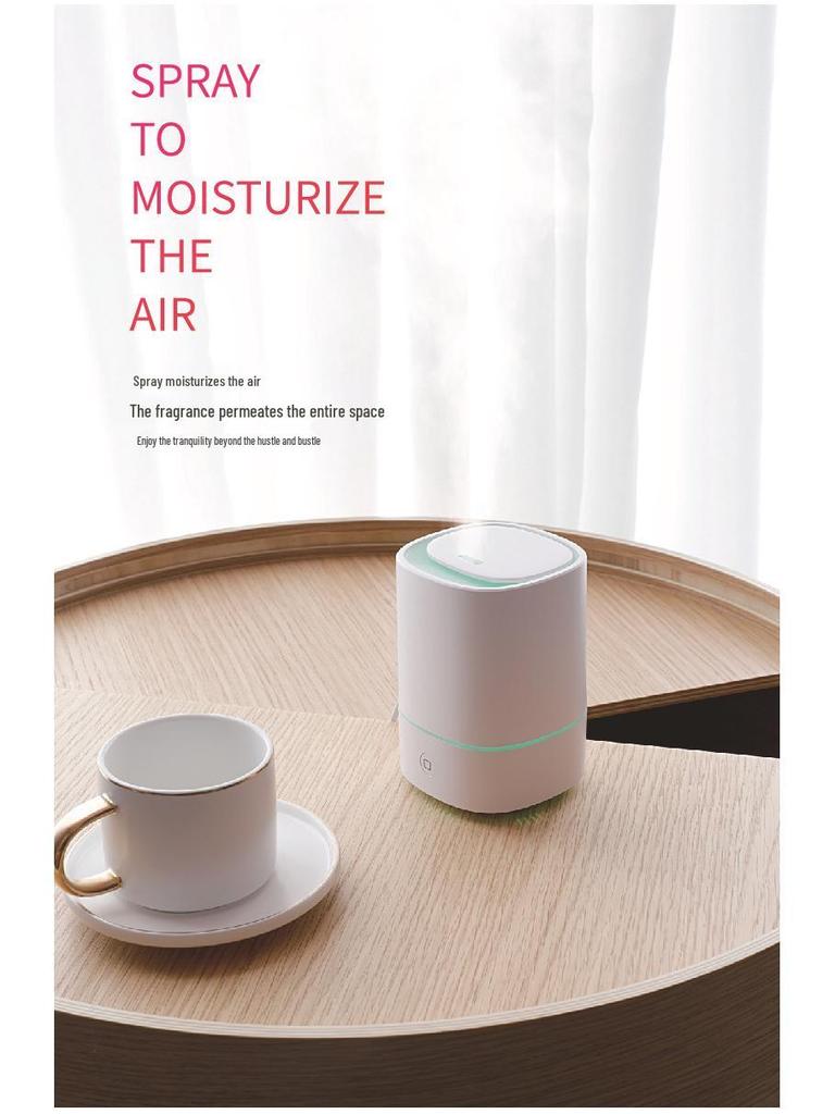 Аромадиффузор с текстурой дерева: Ультразвуковой увлажнитель воздуха с 7-цветной светодиодной подсветкой для дома и автомобиля