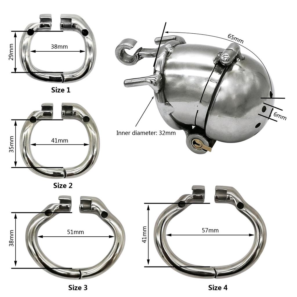 Эргономичное устройство верности для мужчин из нержавеющей стали, клетка для члена, замок для пениса, кольцо для члена, пояс верности, S058