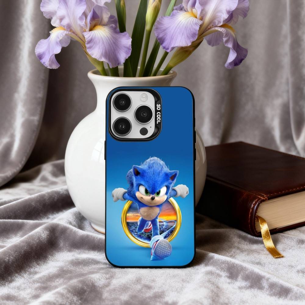S-Sonic-C The H-Hedgehog-G Game Phone Case For iPhone17,16,15,14,13,12,11 Plus,Pro Max Candy Silver Plated Inside Cover