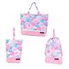 COLORFUL CANDY STYLE Gusseted Bag and Drawstring and Perfect for Preschool and Cute and Fluffy Candy Pop NS780600 3-Piece Set (with Reflector) Pouch.