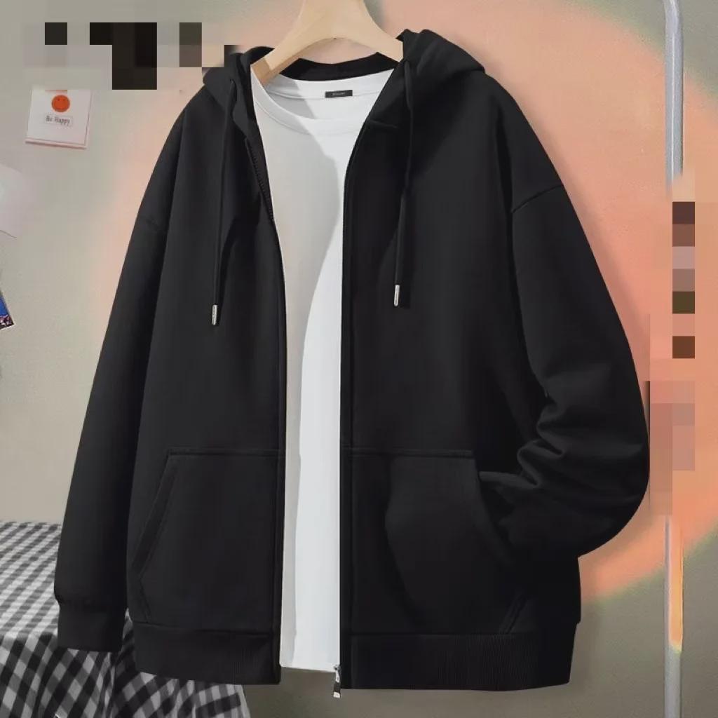 Женская куртка-кардиган свободного кроя с капюшоном — модная, свободного кроя для весны/осени