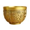 Brass Feng Shui Bowl Wealth Chinese Traditional Lucky Cornucopia Statue Sculpture Lucky Figurine Folk Treasure Bowl for