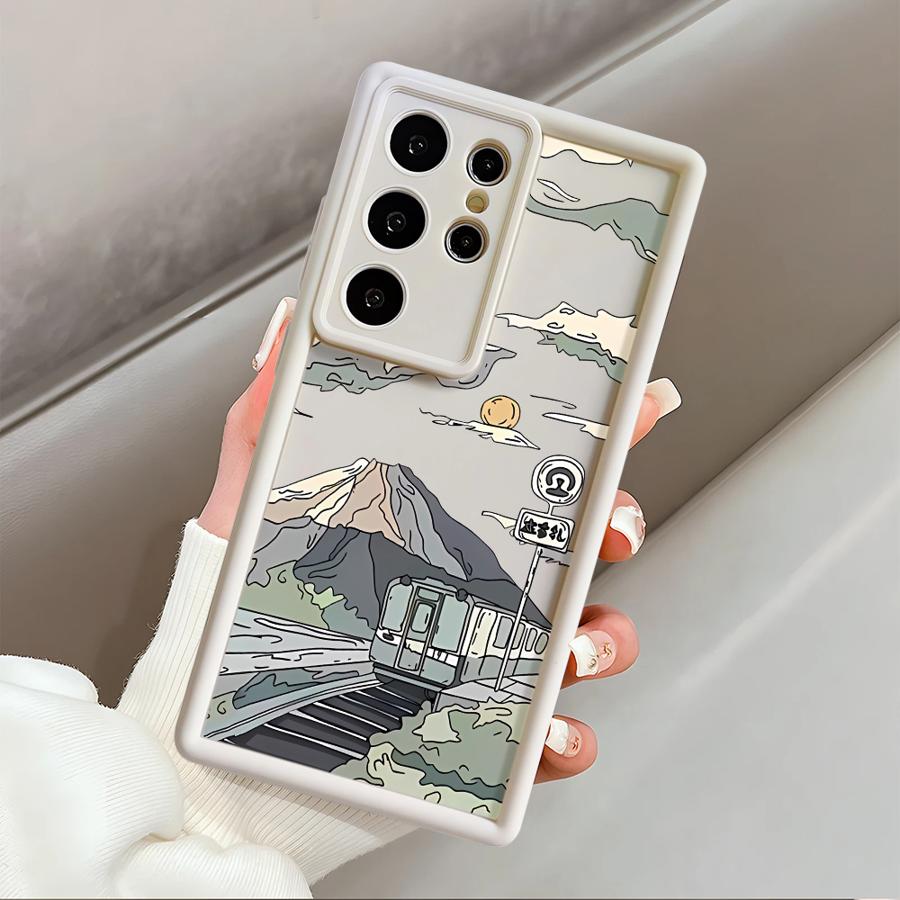 Чехол для телефона Samsung Galaxy S26 Ultra S25 S20FE S24Ultra S22 S21 S24 Plus S25 Edge S23 FE Аниме Город