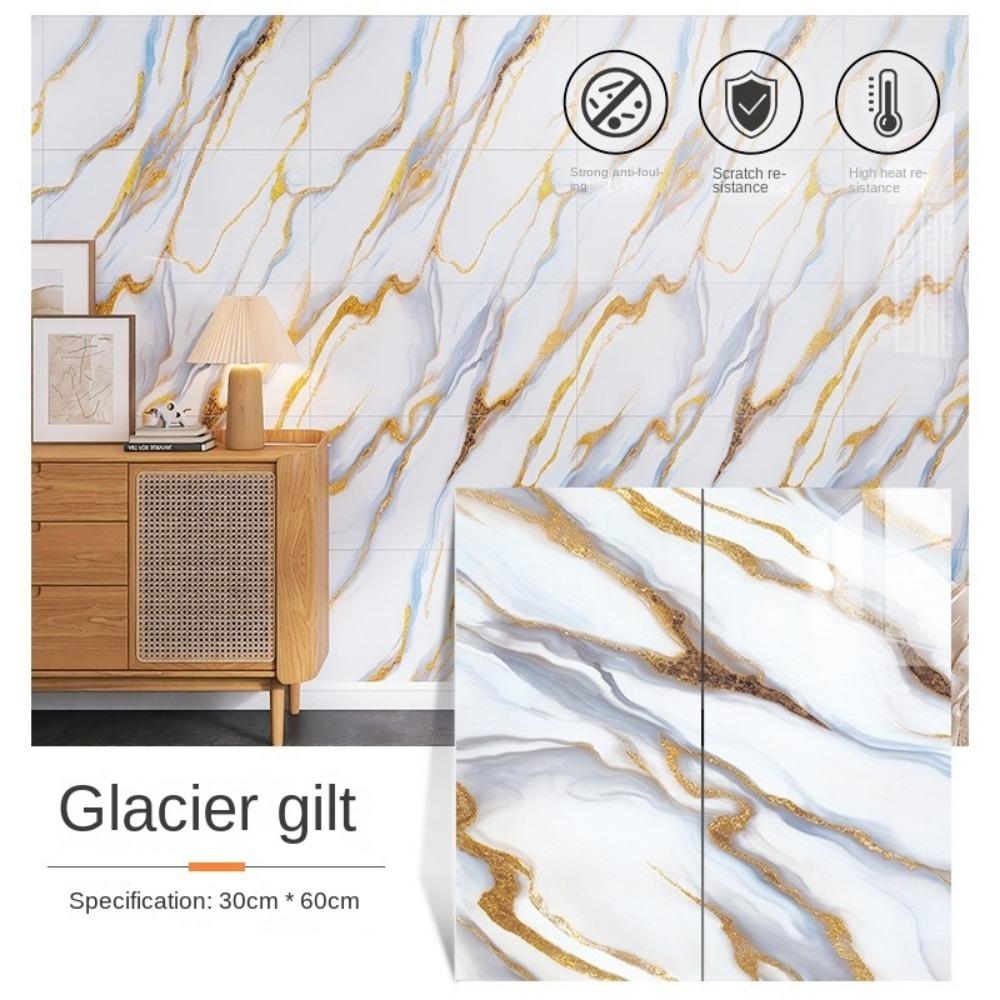 Мраморная плитка 30x60см Самоклеящаяся наклейка для напольной плитки Новые наклейки на стену Ванная комната Гостиная