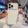 Официальный жидкий силикон для чехла телефона Magsafe для iPhone 17 16 15 14 Pro Max Акрилиновая линза Ударопрочная защита Чехол для телефона