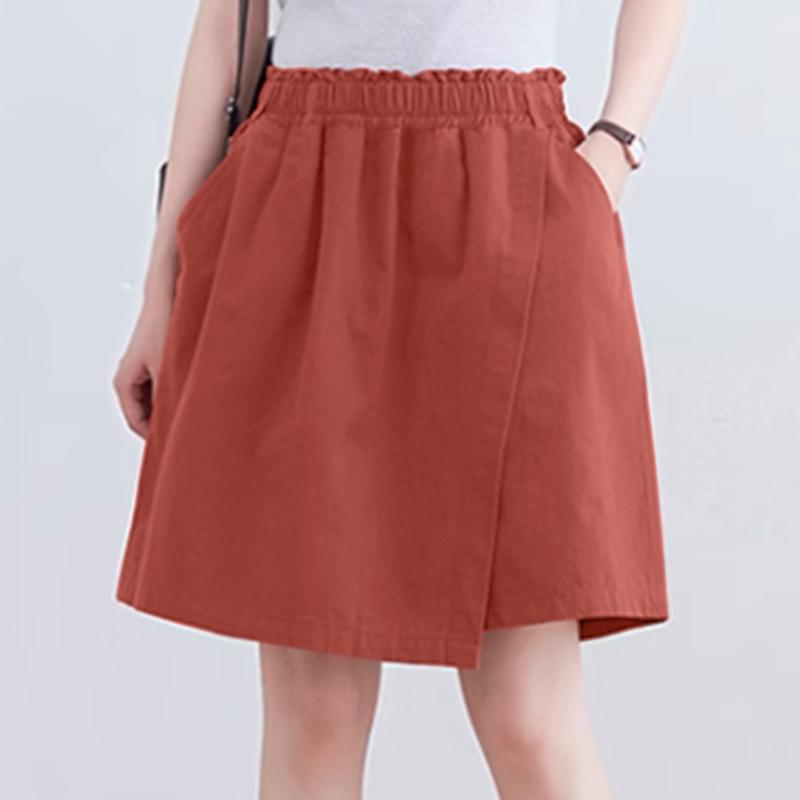 ZANZEA Женские повседневные свободные летние короткие брюки с эластичной резинкой на талии