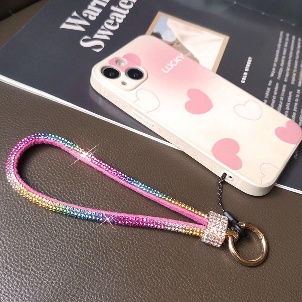 Bling Bling горный хрусталь ремешок для телефона брелок на запястье аксессуары для телефонов