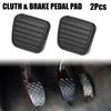2 шт. противоскользящая накладка на педаль сцепления и тормоза, накладка на педаль автомобиля, черная, 2025 г., горячая распродажа, абсолютно новая и высокого качества, скидка