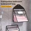 Bathroom Hanging Bag Storage Organizer Large Capacity Waterproof Transparent Cosmetic Clothing