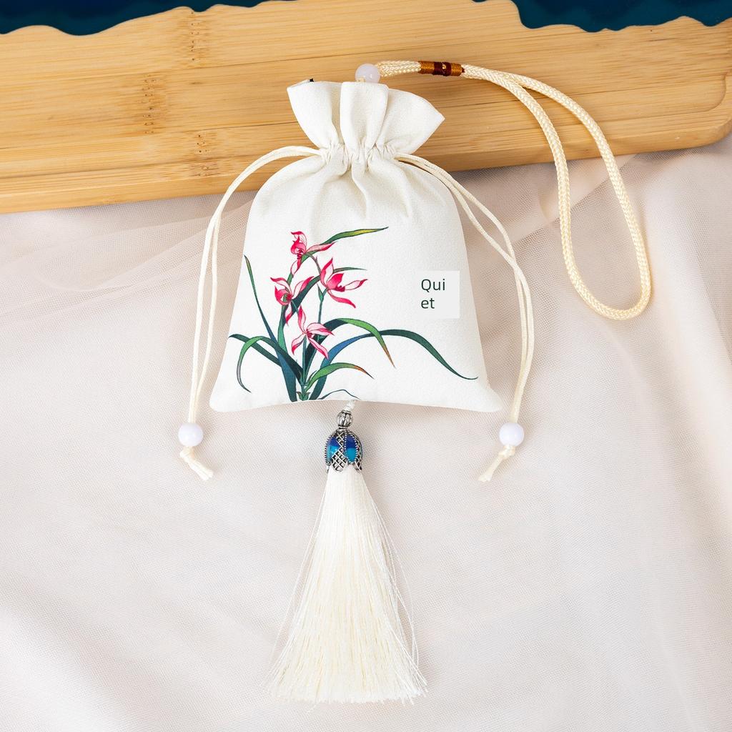 Dragon Boat Festival Sachet Perfume Bag Bag Bag Handmade DIY Pendant Mosquito Repellent Bag Argy Wormwood Chinese Ancient Style Pouch Embroider Empty