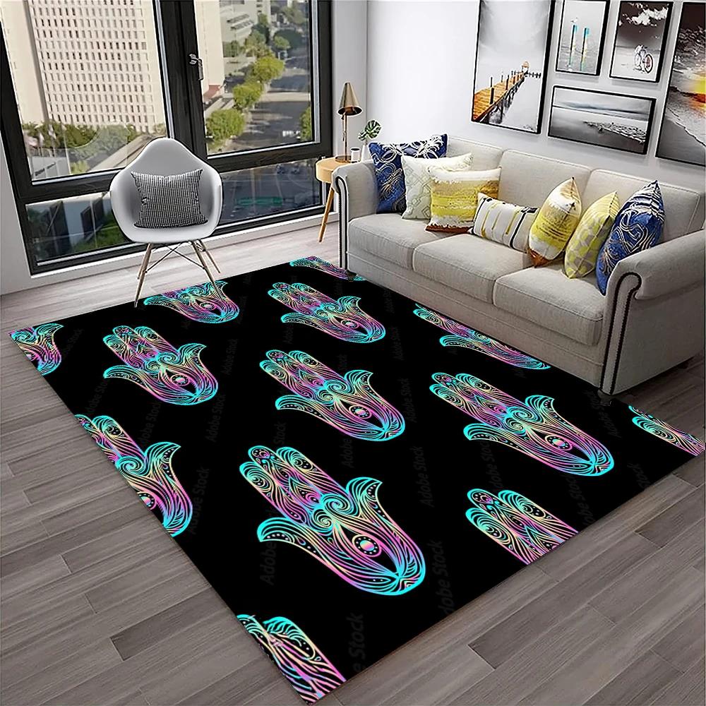 3D Ковер-циновка Дерево жизни Назар от сглаза для дома, гостиной, спальни, дивана, игровой комнаты, придверный коврик, декор, ковер для зонирования, нескользящий коврик для пола