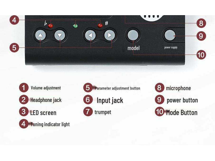 Little Angel MT-70B Guzheng Three-in-One Tuner & Metronome