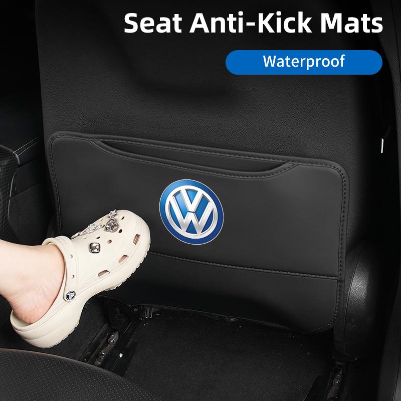 ear1 Car Anti-kick Pad Auto Seat Back Organizer Storage Bag For VW Golf Jetta Passat mk4 mk5 mk6 CC Golf 5 7 Tiguan Scirocco Sagitar
