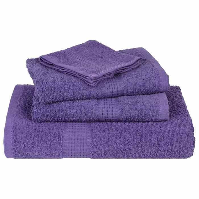 VidaXL Sauna Towels 2 Pcs Purple 80x200 Cm 360 G/m² 100% Cotton, Towel, Bath Towel, Cotton Towel 136887