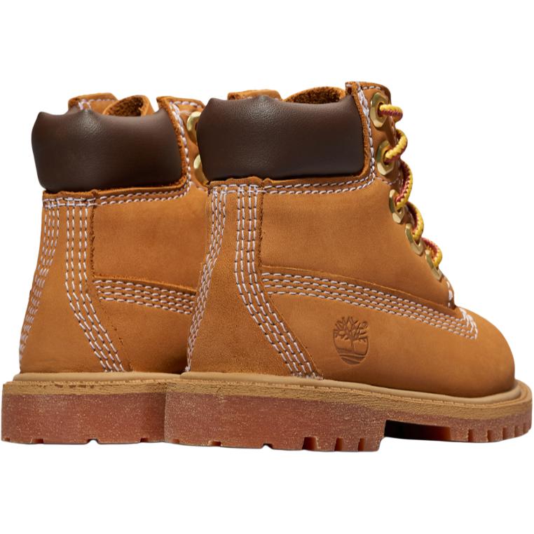 Timberland 6-дюймовые премиальные ботинки для малышей, пшеничные, детские кроссовки, рыжие TB112809-713