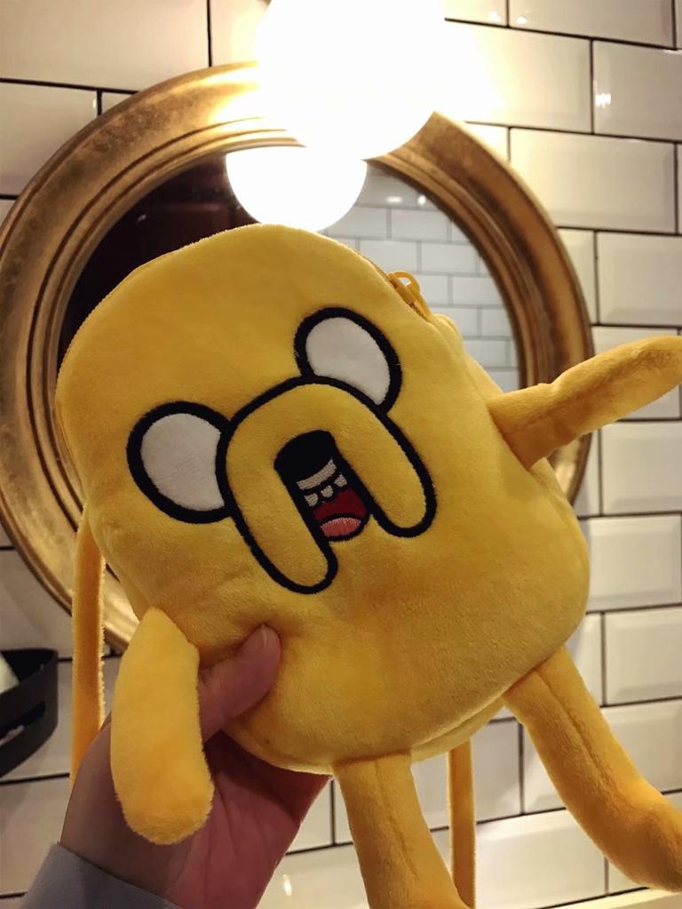 Сумка через плечо с изображением аниме-фигурки Finn & Jake, сумка для телефона с плюшевой монетой, сумка Advanture Robert BMO, мягкие игрушки для ребенка в подарок