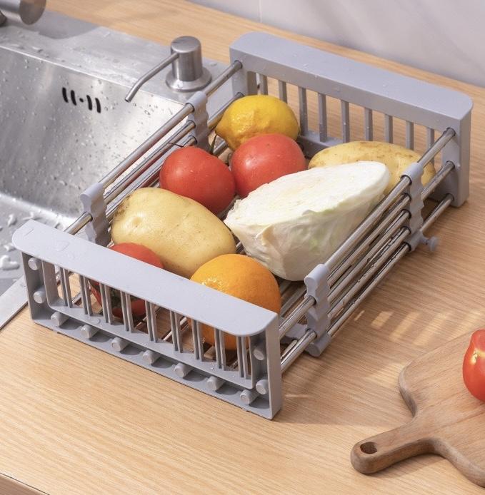 Сливная корзина, выдвижной сливной фильтр для раковины из нержавеющей стали, бытовая полка для хранения