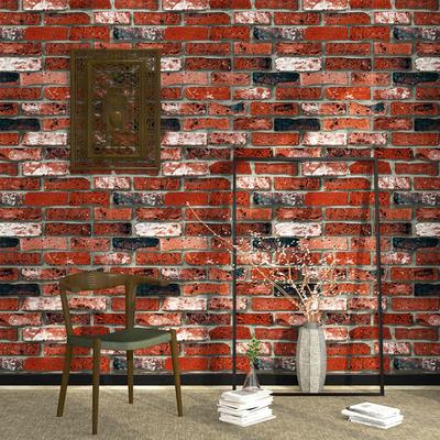 Ретро 3D кирпичные обои Ресторан Магазин одежды Бар Кабинет Гостиная ТВ Фон ПВХ Обои