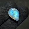 Ultimate Fire Natural Pendent Size White Rainbow Moonstone Cabochon Gemstone, 22.45 Carat, 22x14x10 MM Size.