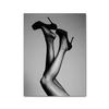 Bikini High Heels Lady Fashion Quote Poster  Black White Sexy Woman Canvas Print Painting LivingRoom Wall Art Decoration Picture