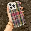 Винтажный решетчатый жесткий чехол для iPhone 14 15 11 12 13 16 Pro Max 7 8 14 15 Plus 12 13Mini X XS Ударопрочный Тонкий Модный Чехол