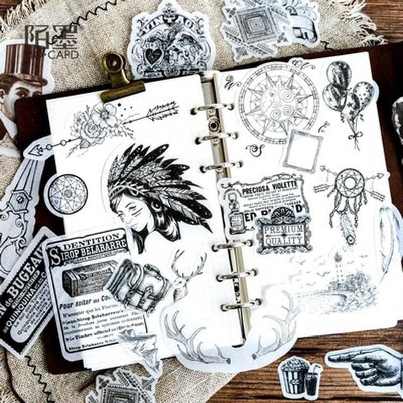 Милые стикеры для Bullet Journal Мультяшные стикеры с бонсай и кактусами Кавайная канцелярия Стикеры для дневника Золотой La