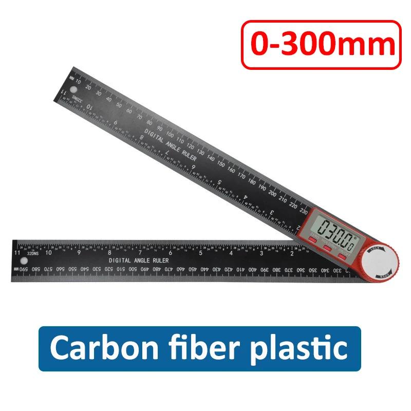 2-в-1 цифровой угломер линейка гониометр 360 градусов транспортир из пластика/нержавеющей стали деревообрабатывающий измерительный инструмент