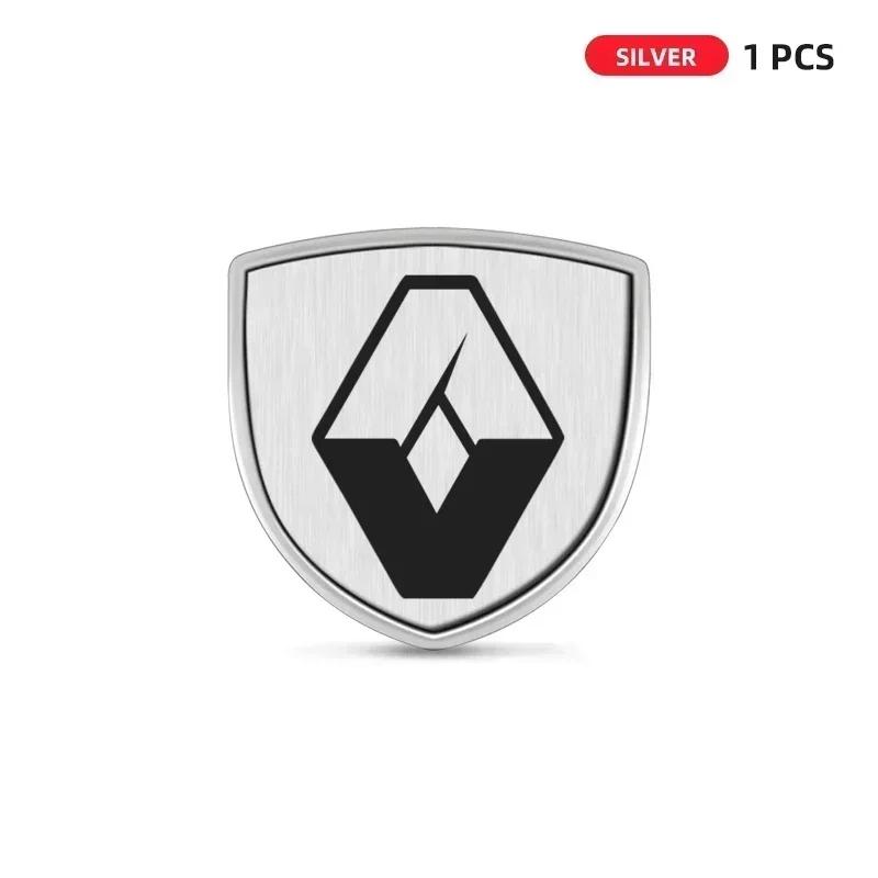 3D Metal Car Body Fender Emblem Shield Stickers Decor Auto Accessories For Renault Clio 4 Megane 3 2 Captur Trafic Logan RS T111