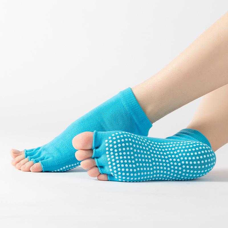 Colorful Open Toe Yoga & Dance Five-Finger Socks for Women