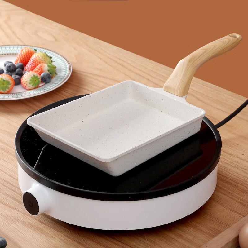 Dianjiang Non-Stick Frying Pan, Tamagoyaki Pan, Flat-Bottom Frying Pan, Thick Egg Pan, Steak Pan