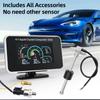 4 in 1 Digital Gauge LCD Car Truck Oil Pressure Gauge Voltmeter Water Temp Meter With 10mm Temperature Fuel Level Sensor 12V/24V