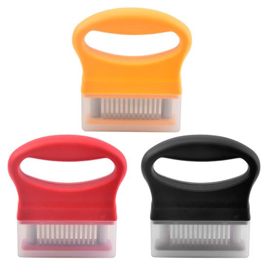 Meat Tenderizer with 48 Stainless Steel Ultra Sharp Needle Blades Rust-Free Kitchen Cooking Tool for Tenderizing Beef Pork Turkey Fish Cooking