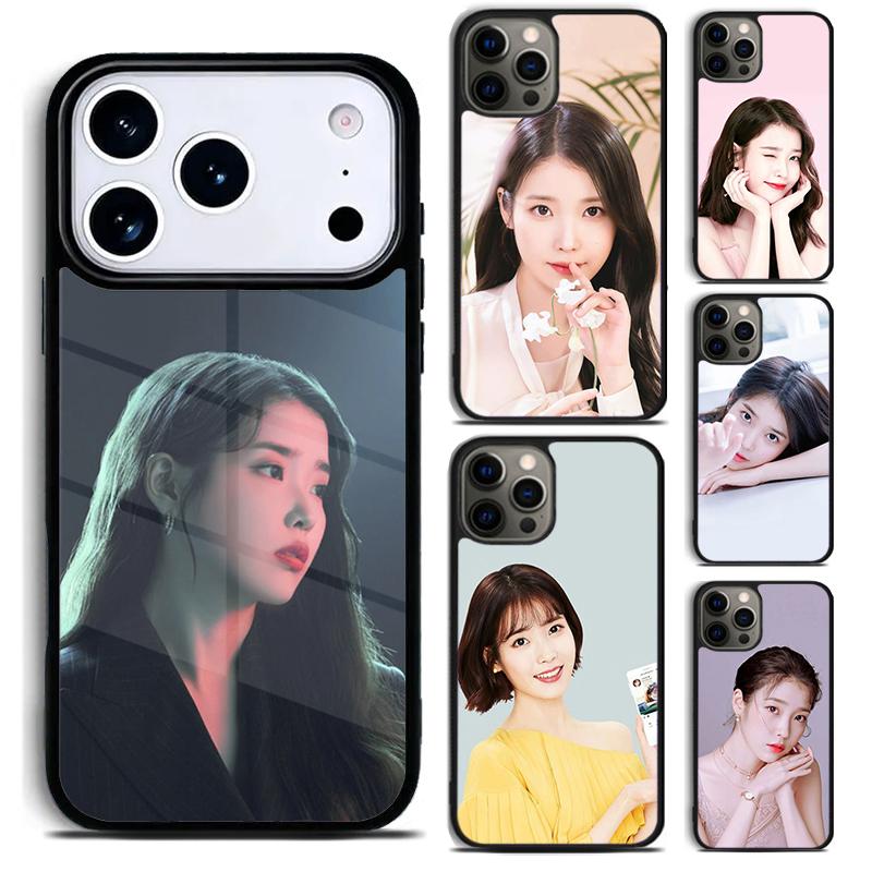 I-iu Lee Ji Eun Phone Case for iPhone 17 16 15 Pro Max Air 14 13 12 11 Plus Shockproof Cover
