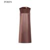 PORTS Women's Glossy Sleeveless Midi Dress