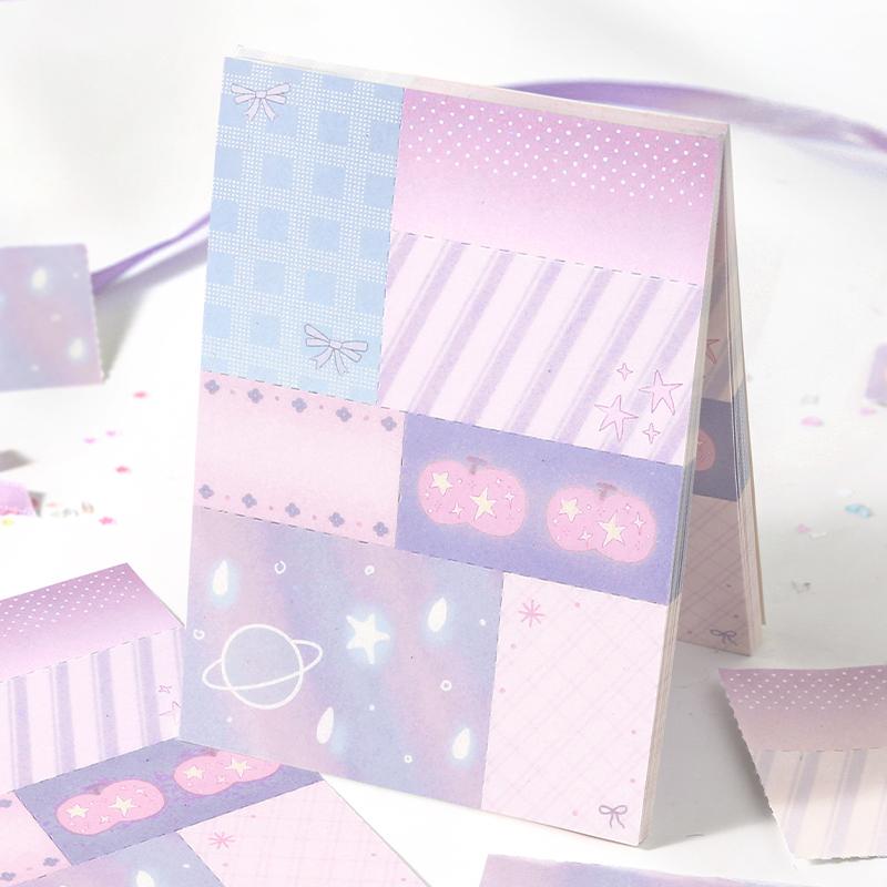 JIAMEI 50sheets Light Salt Color Poetry Series Ins Message Notes DIY Handmade Scrapbooking Material Aesthetics Craft Paper