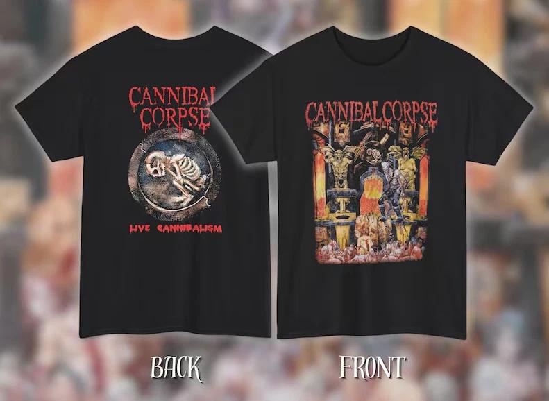 Cannibal Corpse – Обложка альбома Live Cannibalism | Хлопковая футболка Gildan Heavy Cotton