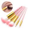 Makeup Brush Set Cosmetic with Transparent Handle for Women Foundation Face Powder and More