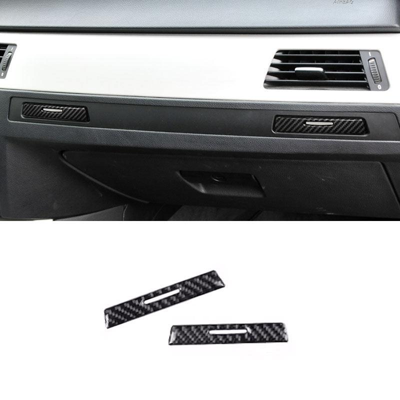 Для BMW 3 серии E90 E92 E93 2005 - 2011 2012 Автомобильная центральная консоль Панель приборной панели пассажира Декоративная полоса Крышка подстаканника Рамка Отделка
